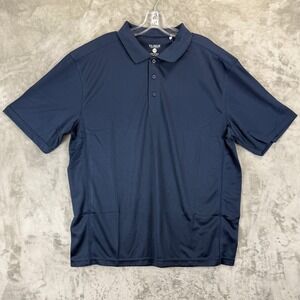 Clique Mens Navy Blue Performance Mesh Polo Shirt XL MQK00023 Short Sleeve New